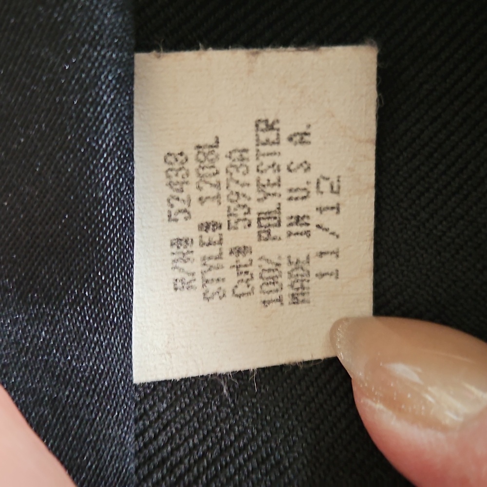 Vintage Blue Black Sleeveless Mini Dress with Chain Accent - Picture 8 of 8